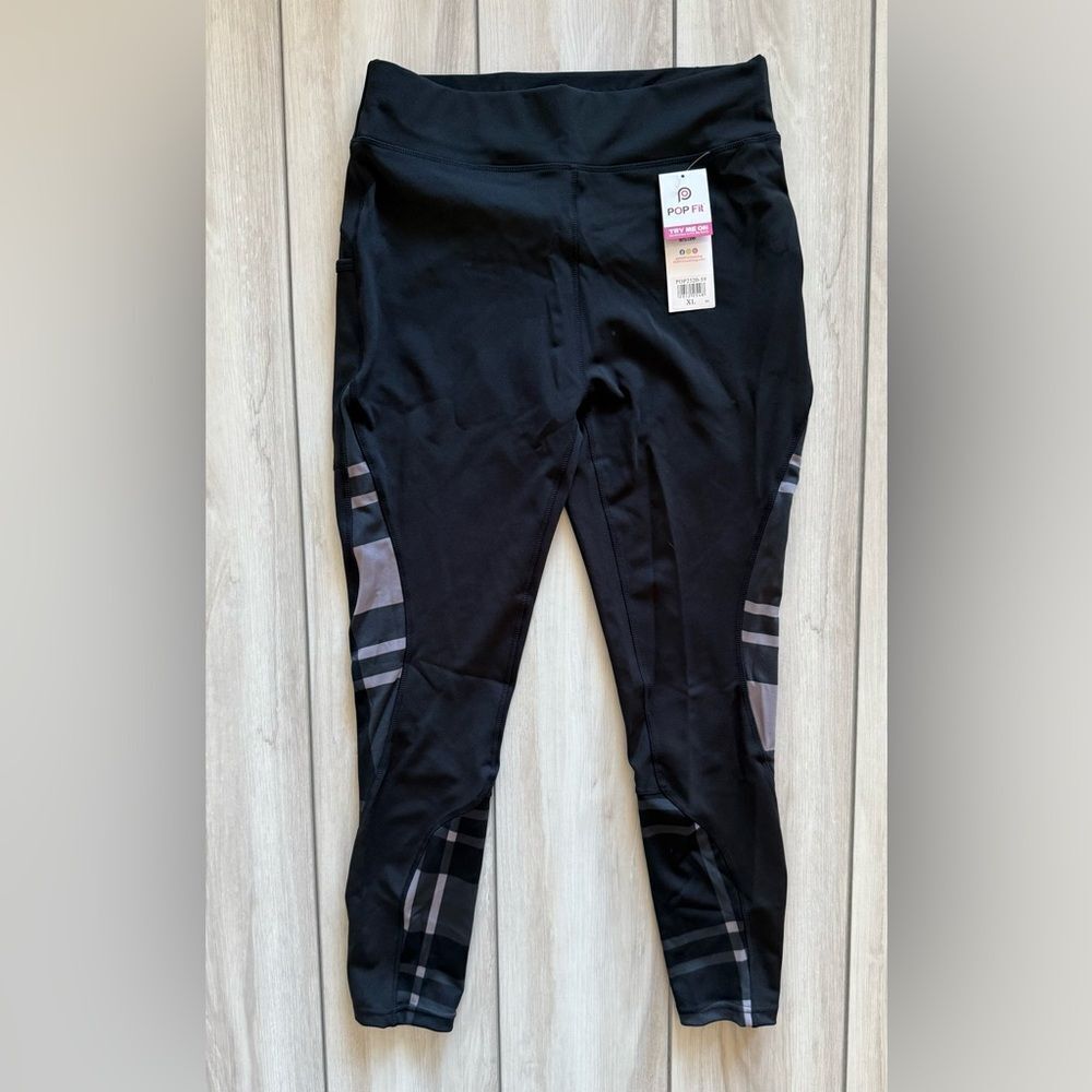 POP Fit Leggings Black XL NWT IN PACKAGE